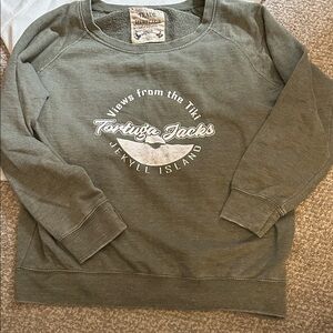NWOT Tortuga Jacks Jeckyll Island Olive Green Sweatshirt M
